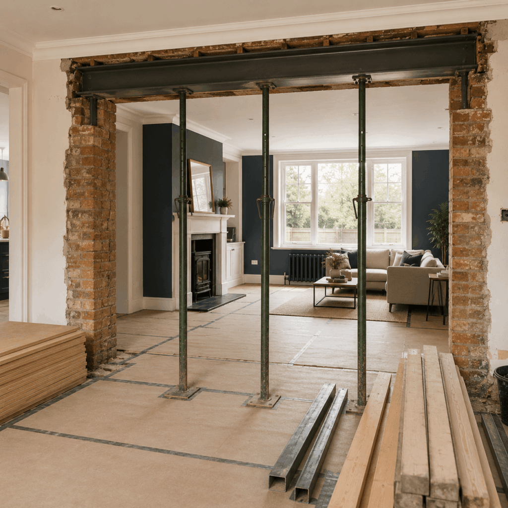 Full house structural alterations by Brann New Homes builders in Crowborough, East Sussex