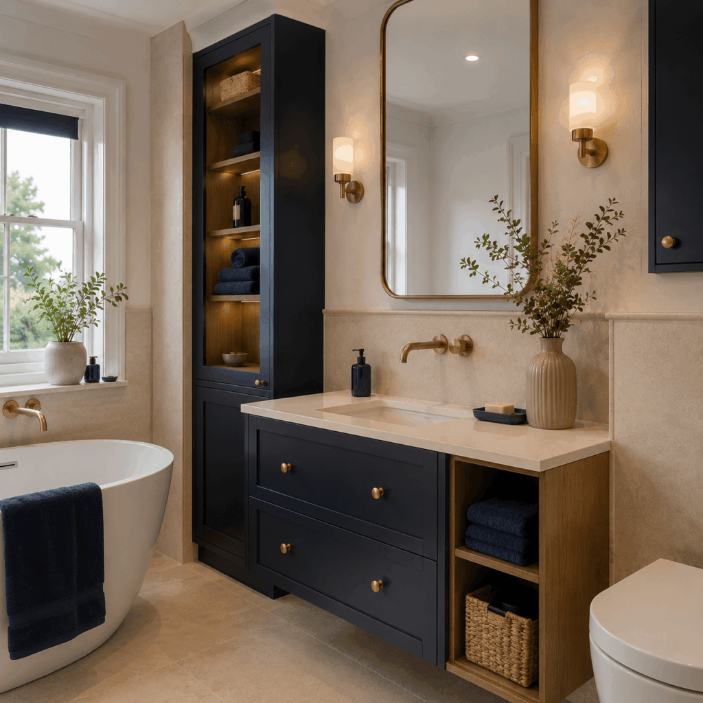 Brann New Homes bathroom storage and fitted furniture image in Crowborough, East Sussex