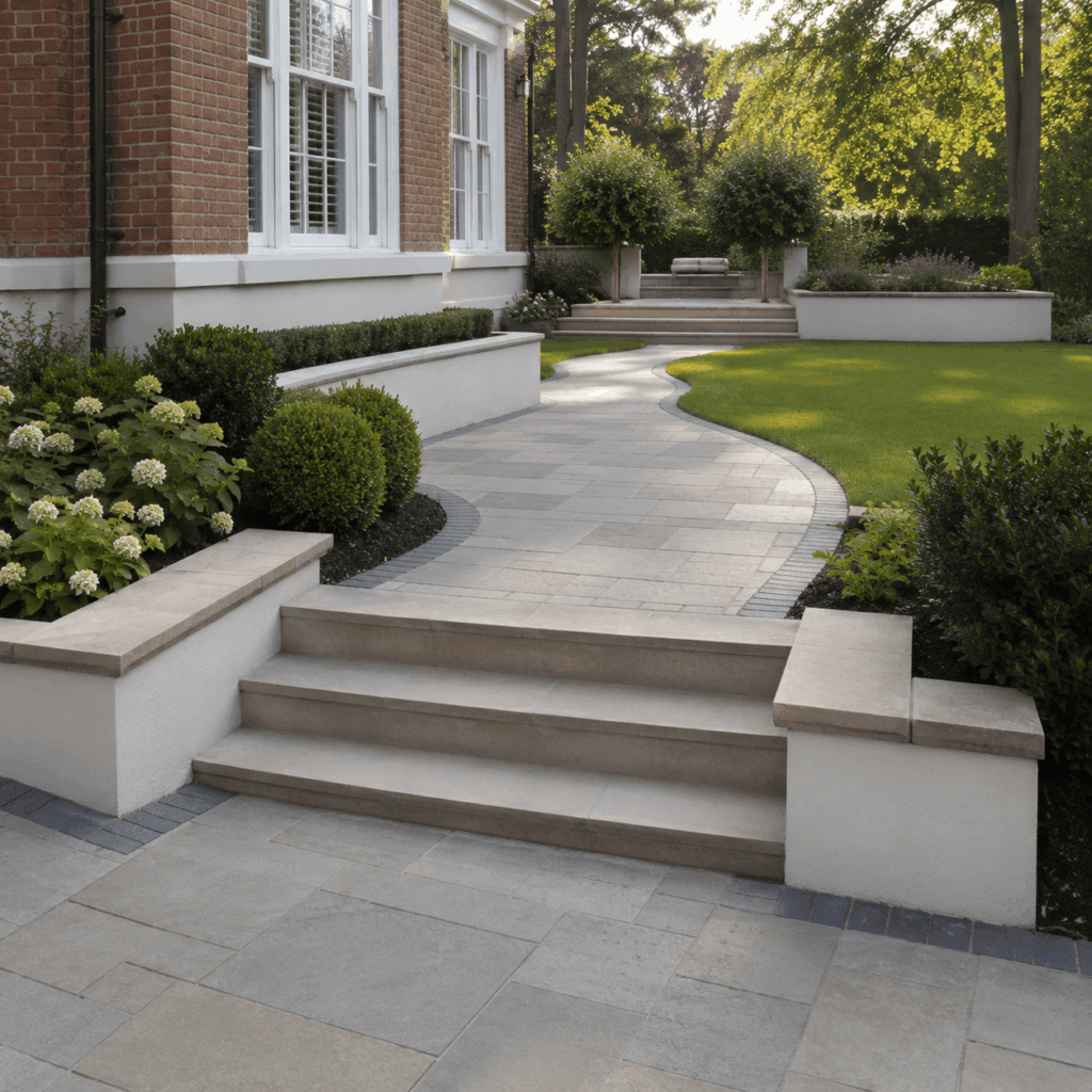 Brann New Homes garden paths and hard landscaping image in Crowborough, East Sussex