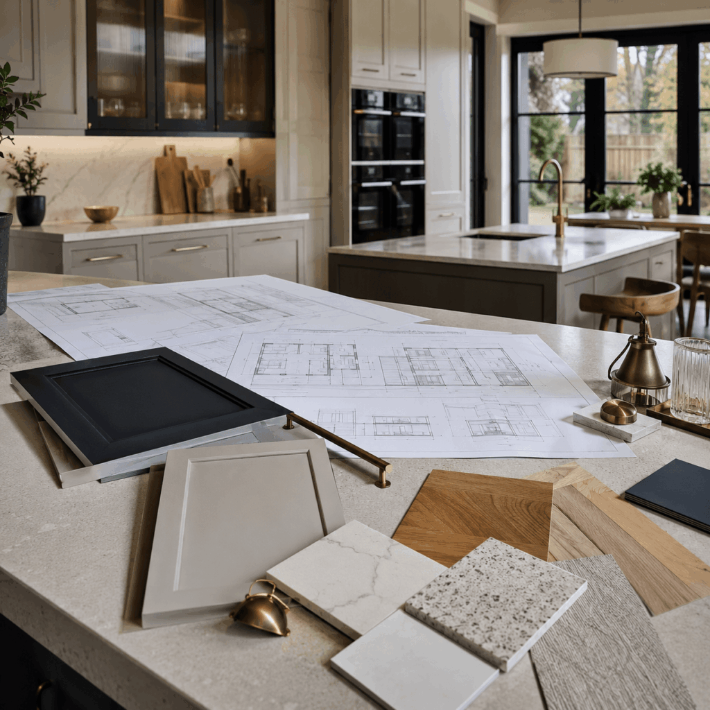 Brann New Homes kitchen layout planning image with plans and samples in Crowborough, East Sussex