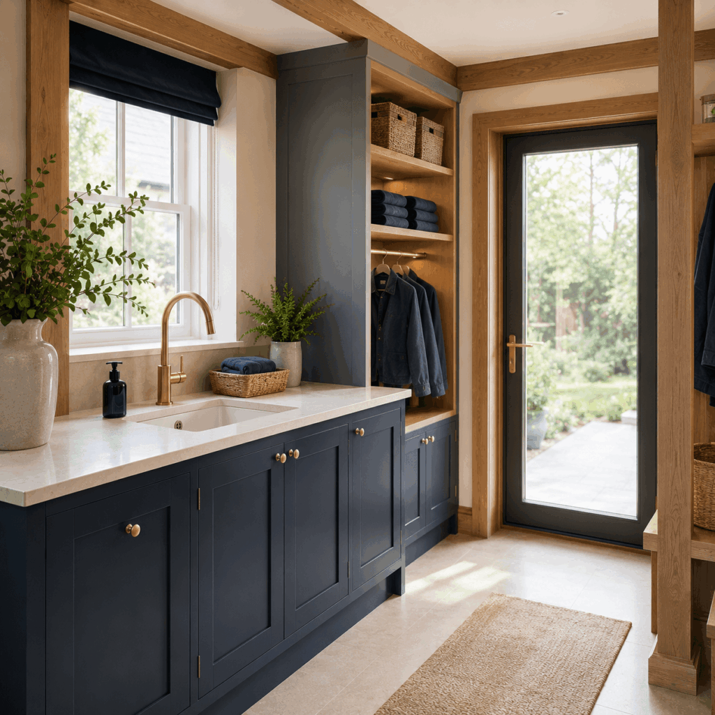 Brann New Homes kitchen utility carpentry finishing image in Crowborough, East Sussex