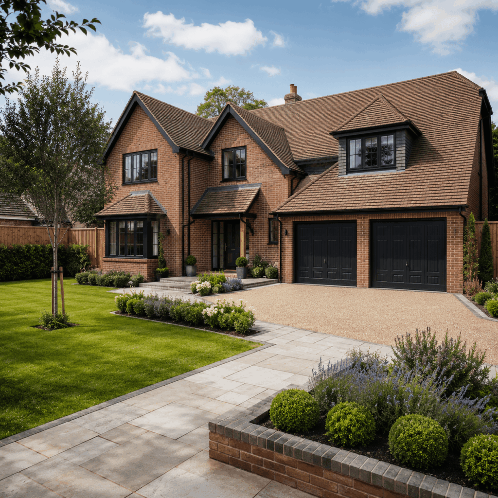 Brann New Homes landscaping and external finishing in Crowborough, East Sussex for new build homes