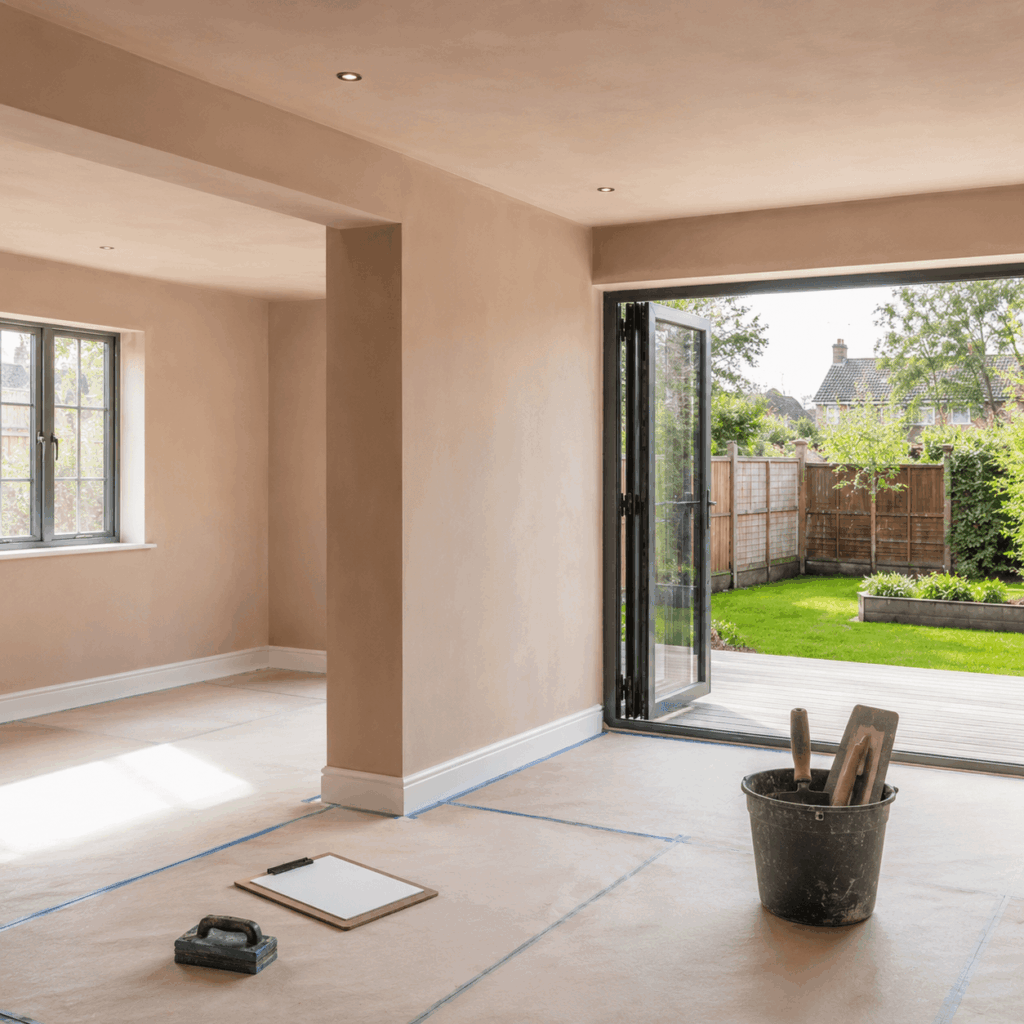 Brann New Homes plaster finishing and snagging image in Crowborough, East Sussex