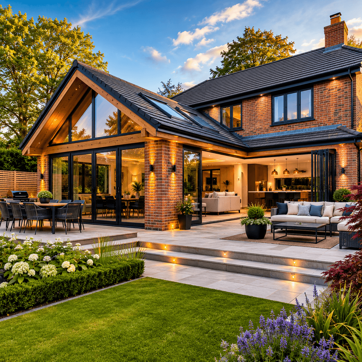 Brann New Homes why choose us image showing premium house extension by builders in Crowborough