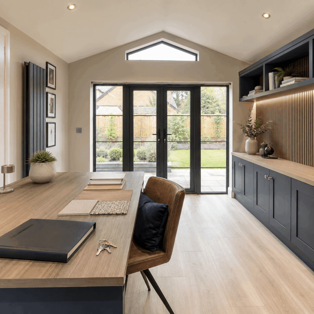 Detached garage conversion handover by Brann New Homes builders in Crowborough, East Sussex