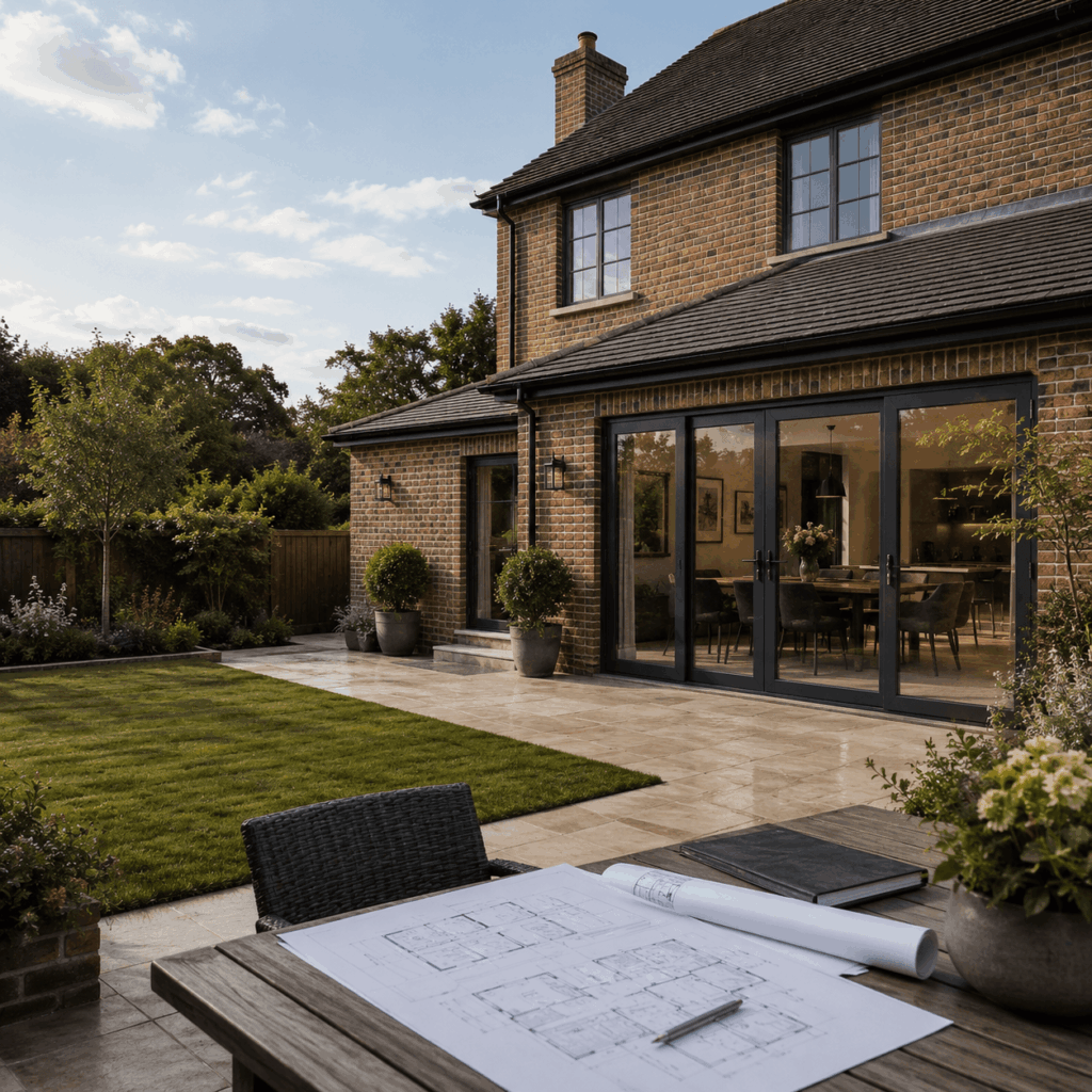 Rear extension consultation plans by Brann New Homes builders in Crowborough, East Sussex