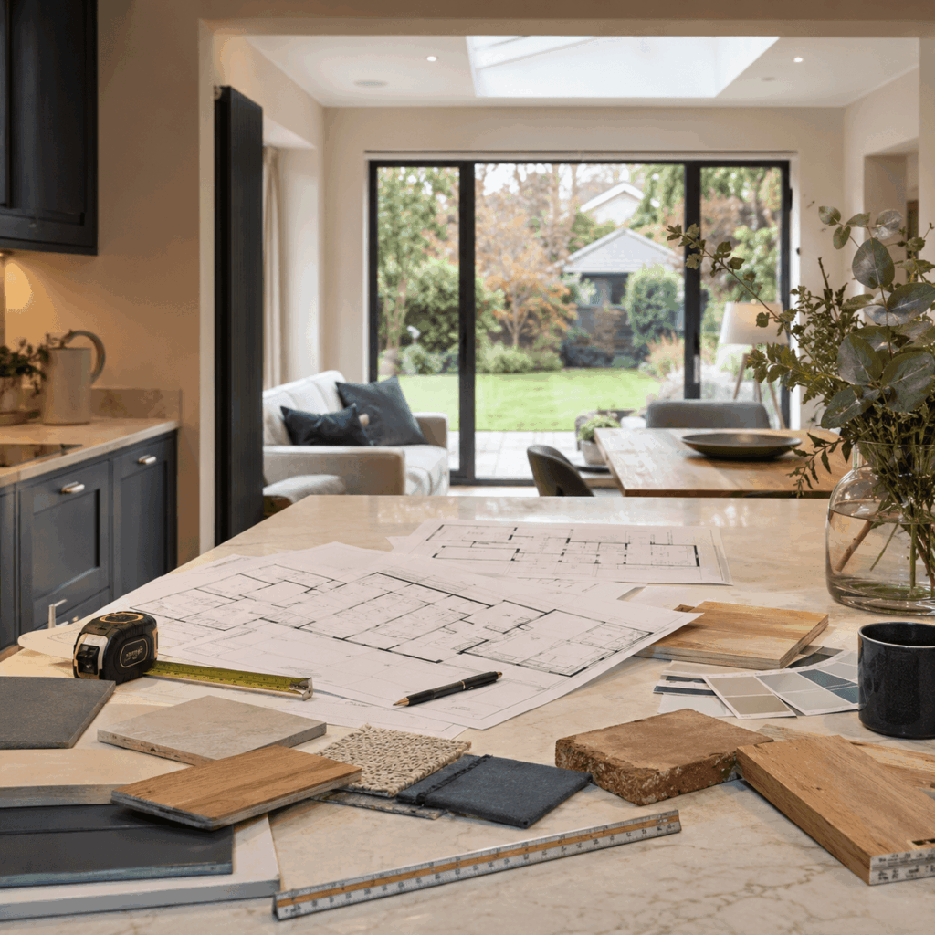 Single storey extension consultation plans by Brann New Homes builders in Crowborough, East Sussex