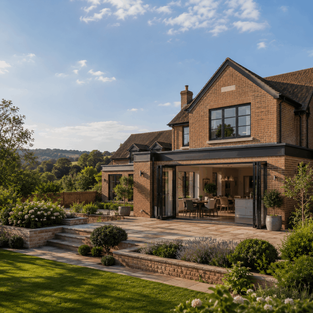Brann New Homes Heathfield building services overview image showing premium home in East Sussex