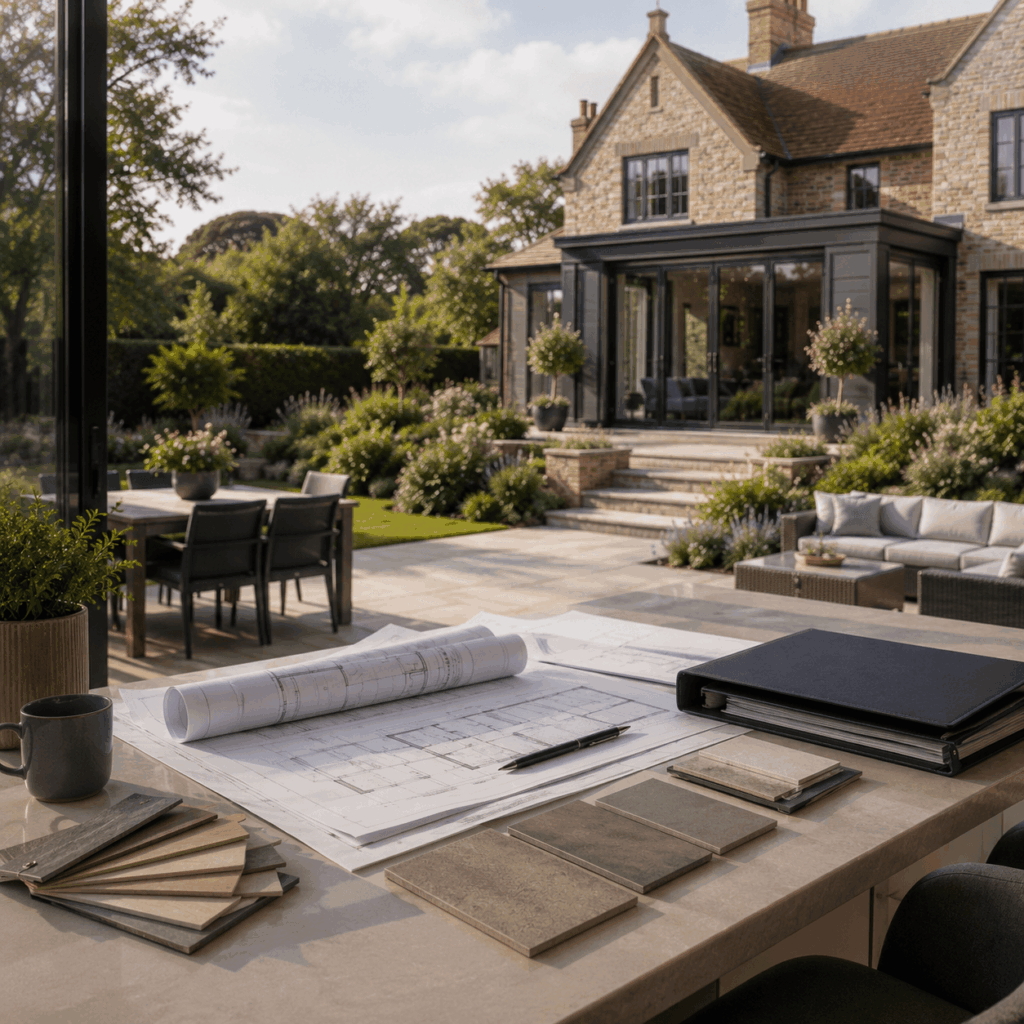 Planning building work with plans by Brann New Homes, builders in Crowborough, East Sussex