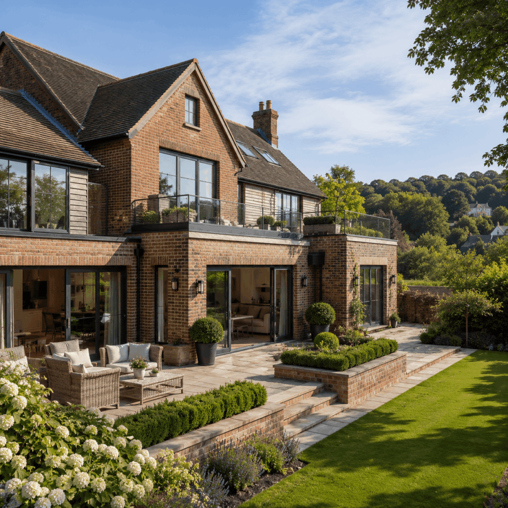 Brann New Homes Tunbridge Wells building services overview image showing premium home in Kent